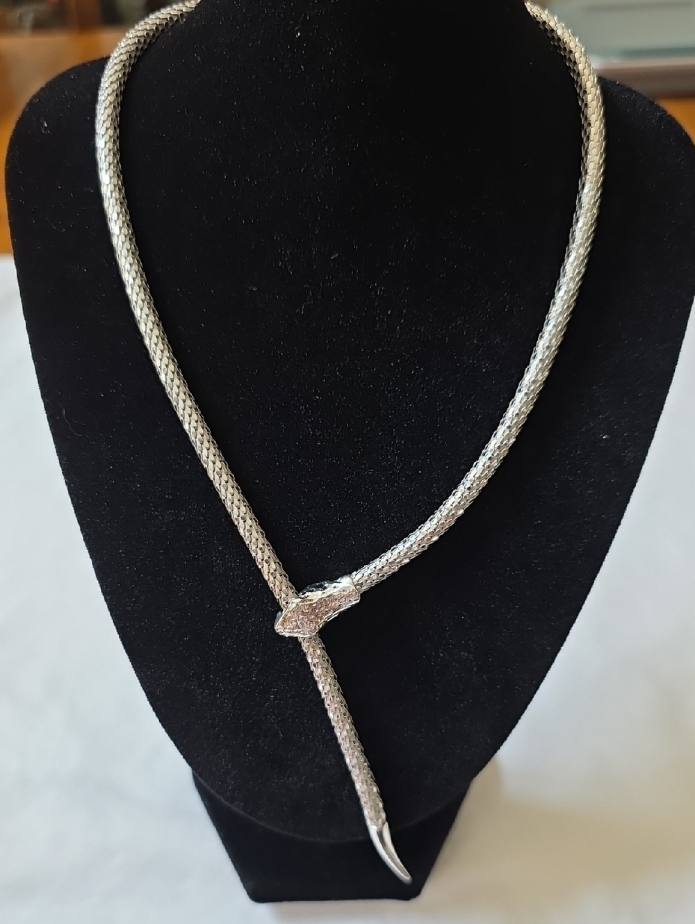 NWT Ross-Simons Sterling Silver Snake Adjustable Necklace